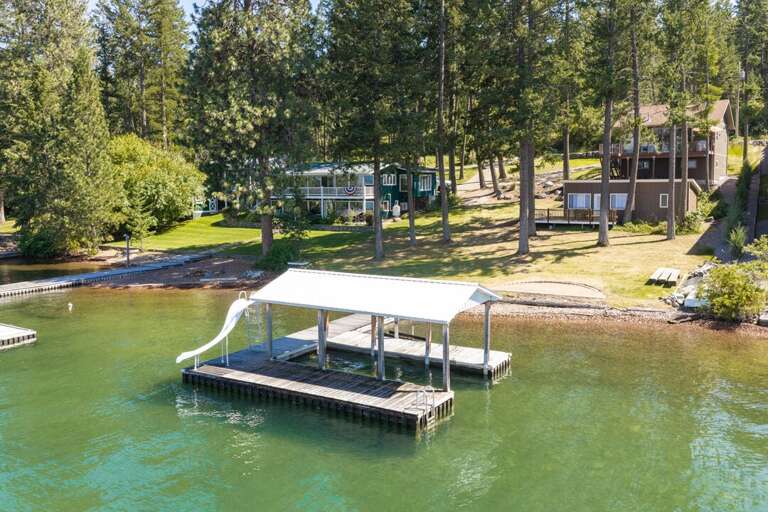 Take a ride down the slide and enter Flathead Lake! | Exterior
