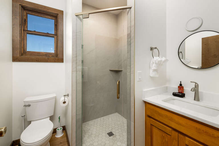 Tiled shower | Upper Level