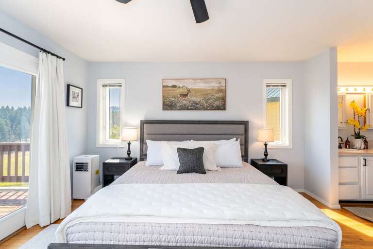 King bed. | Main Level