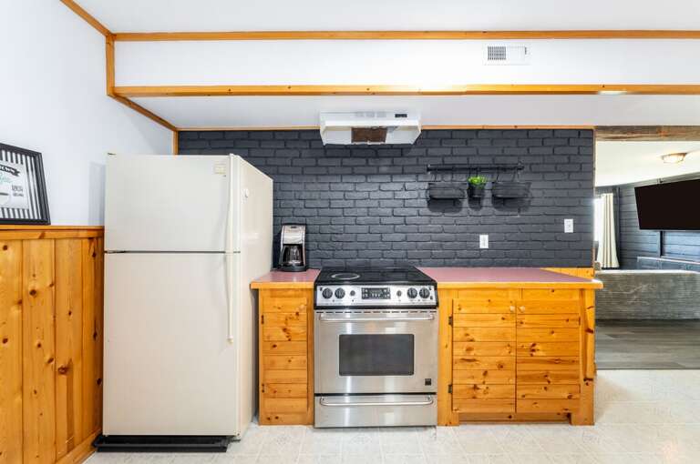 Second kitchen in the basement. | Lower Level