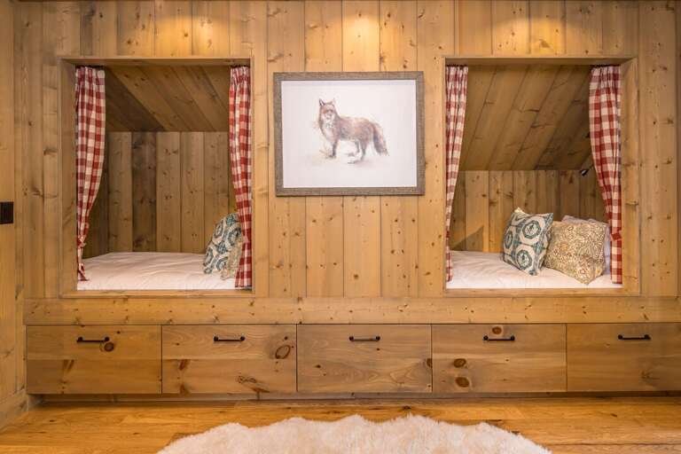 Bunk nooks with storage drawers | Upper Level