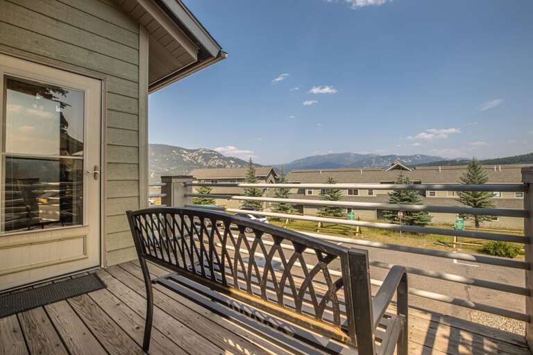 Balcony with seating and views | Main Level
