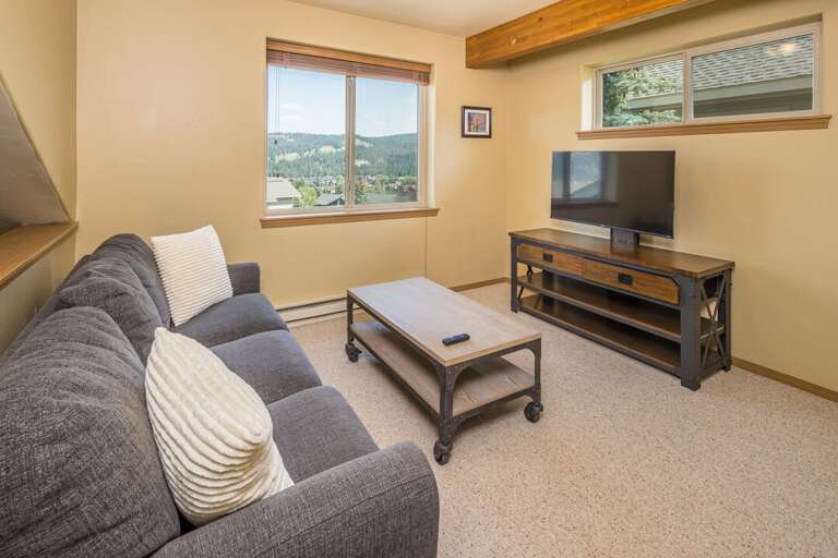 Cozy seating with pull out queen bed | Upper Level