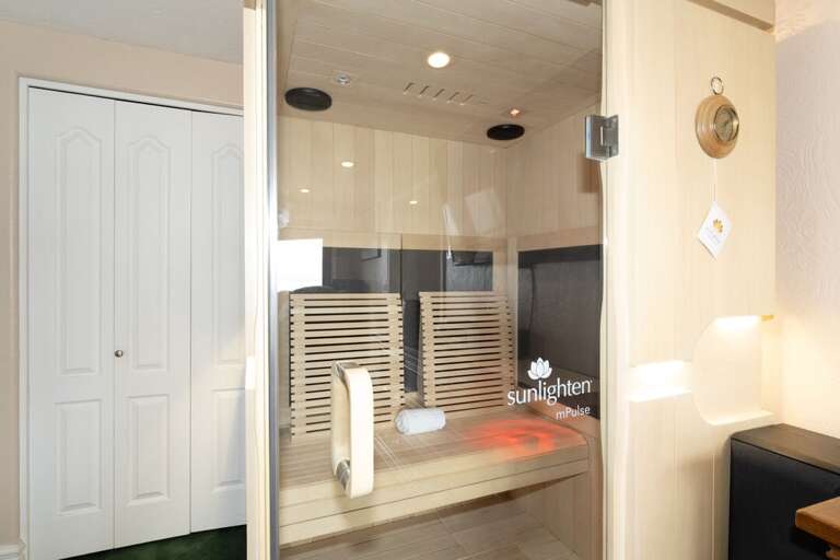 Relax in the sauna. | Second Level