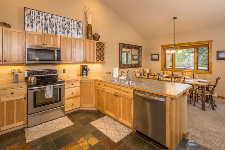 Ample counter space for prepping home cooked meals | Main Level