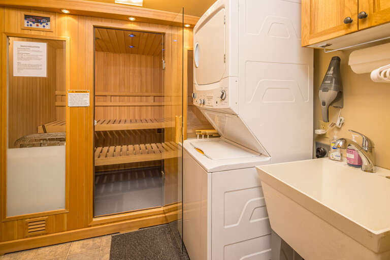 Relax in the private sauna | Lower Level