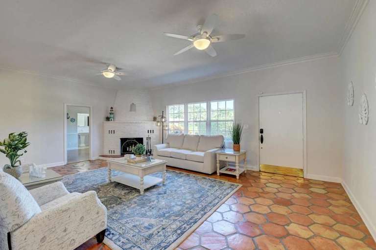 Living Room Interior With Furniture And Fireplace Living Room Interior With Furniture And Fireplace