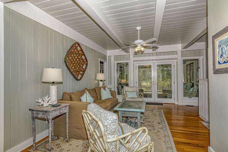 Living Room Interior With Furniture And Wooden Floor