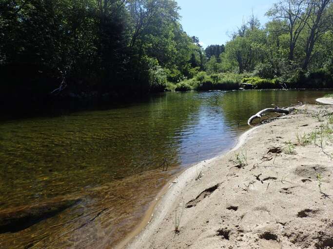 One of the property's beach areas