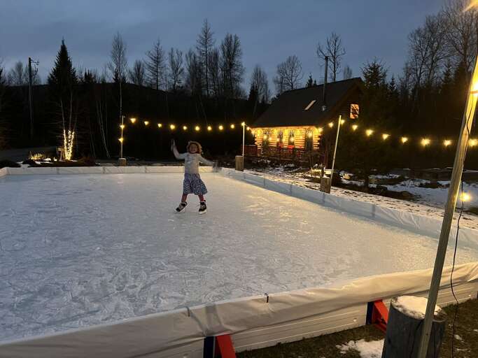 New for the 2022 winter season - an ice skating rink!