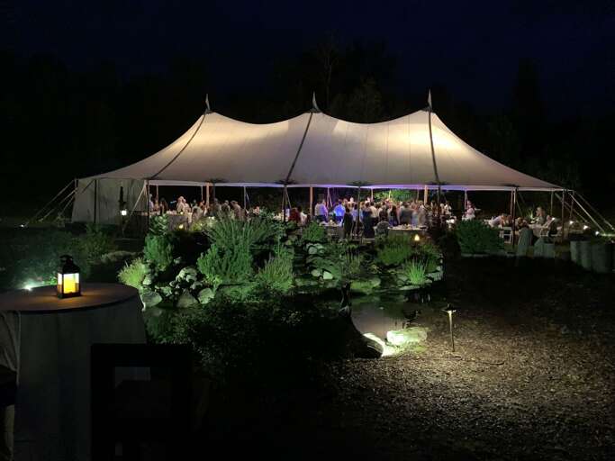 40x80 wedding tent for 140 person wedding