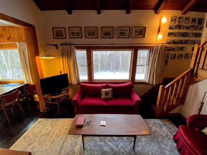 Cozy sofa on winter in 23SR.