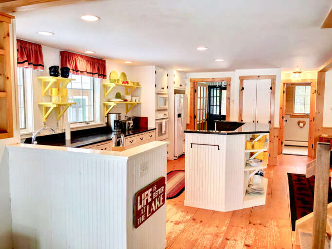 Life is better at the lake and coffee! A standard percolator style coffee maker is provided. Life is better at the lake and coffee! A standard percolator style coffee maker is provided.