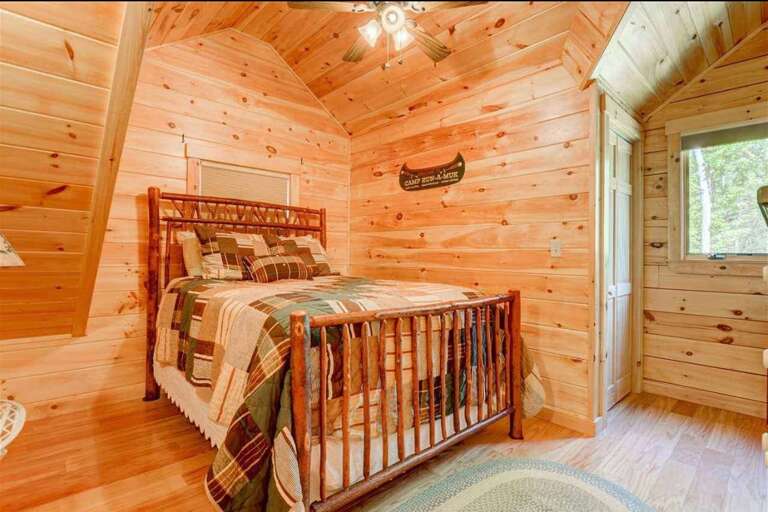 Guest Bedroom #3 is located on the main floor and features a Queen, attached bath and walk in closet. Sleeps 2.