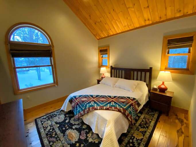 Bedroom 2 on main level with Queen bed