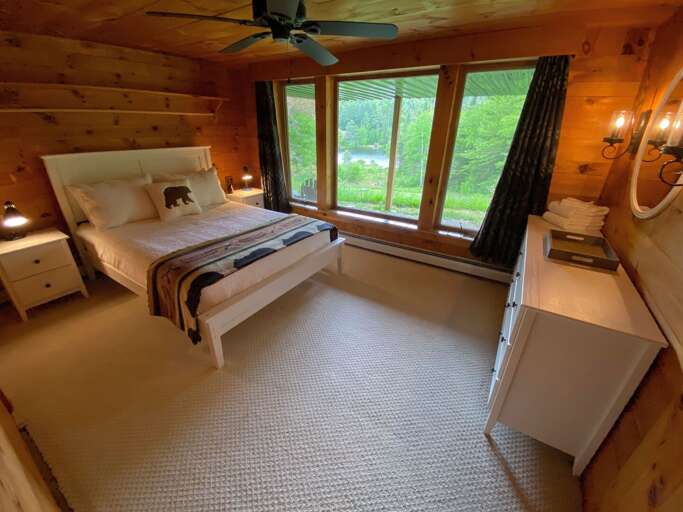 Bedroom 3 on lower level with Queen bed