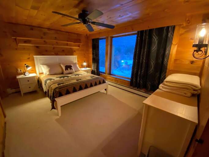 Bedroom 3 on lower level with Queen bed