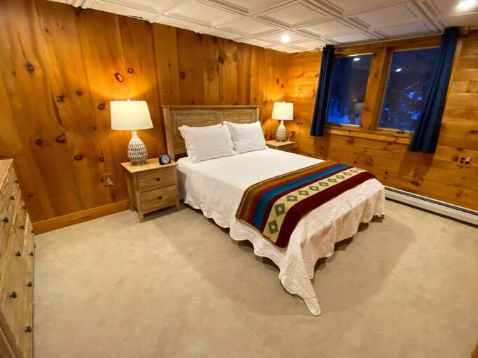 Bedroom 4 on lower level with Queen bed