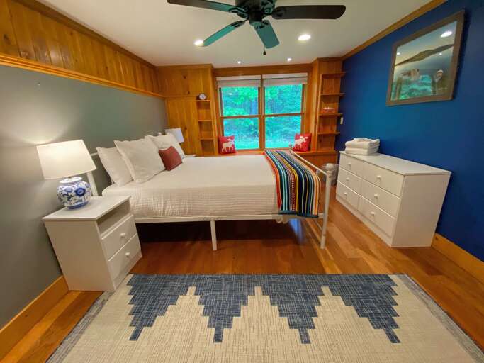 Bedroom 5 on lower level with Queen bed