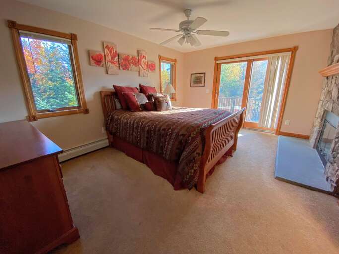 Bedroom 1 with Queen Bed and private ensuite bath, 2nd level