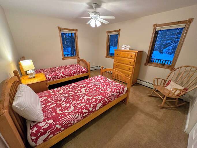 Bedroom 5 with two twin beds, 1st level