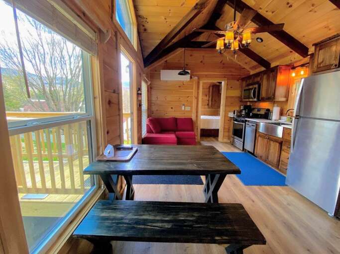 Our tiny homes were manufactured to ensure a limited environmental impact using logs from US Forest