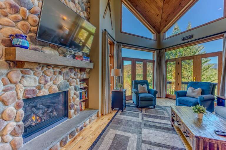 Bright and sunny living room area