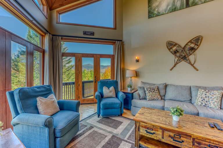 Bright and sunny living room area