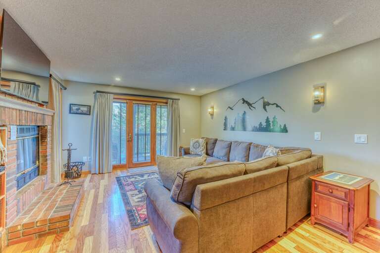 Lower level living area