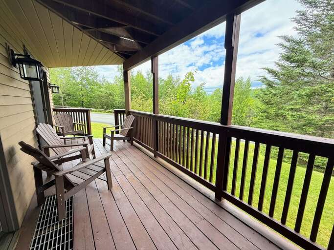 Lower level walkout deck