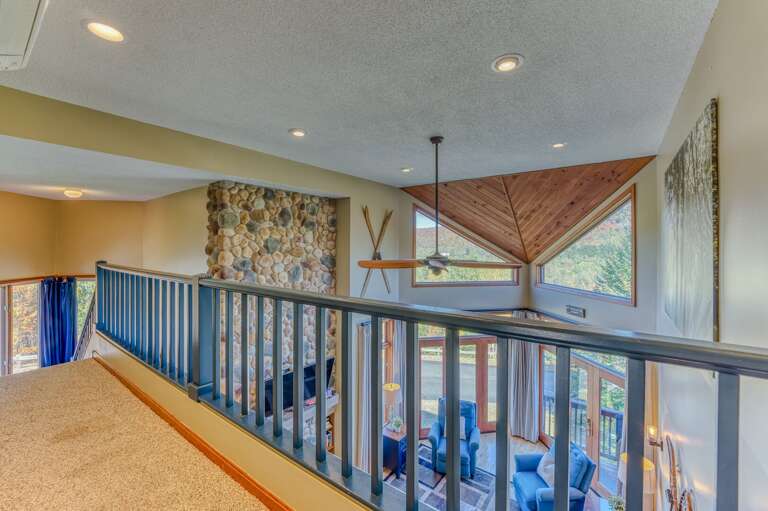 Living room from upper level