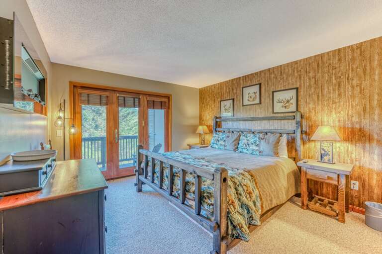 Main level King bedroom with ensuite bath