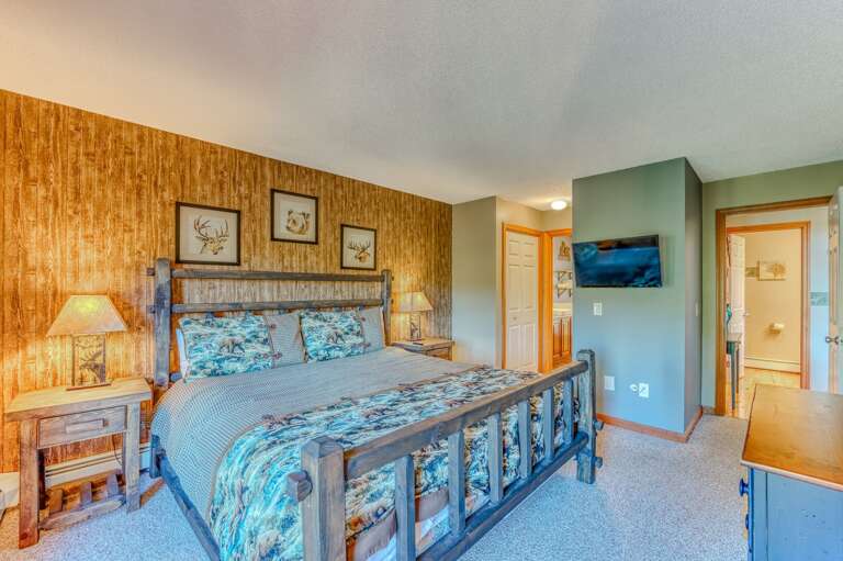 Main level King bedroom with ensuite bath