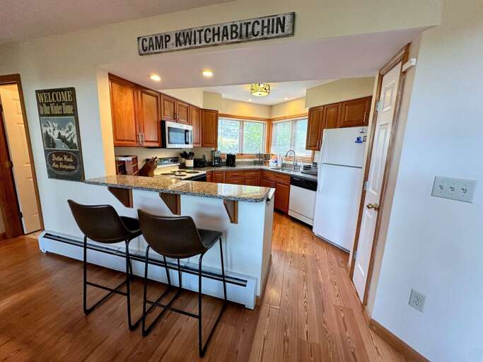 Kitchen with breakfast bar Kitchen with breakfast bar
