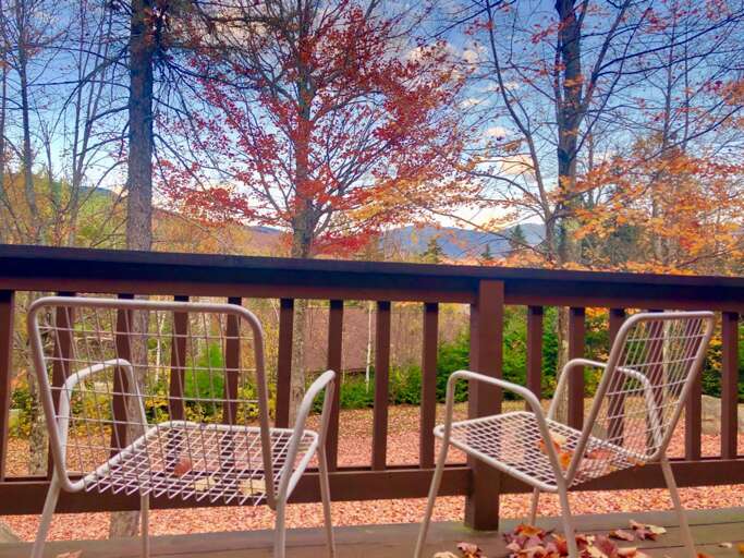 Outdoor Space: Nestled next to Bretton Woods Resort the ski slopes are a short walk from the house! A lovely deck with mountain views and a grill provides outdoor dining as well!