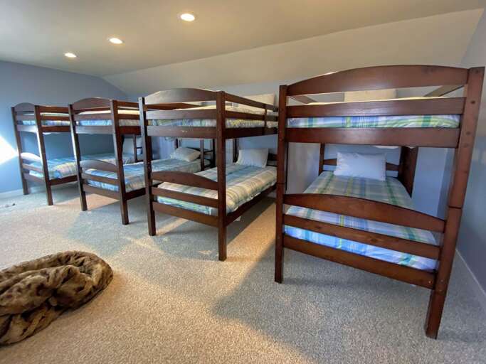 Upper level bunk room