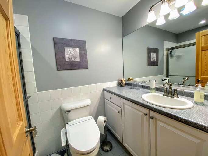 Bathroom #1: Full bath in Guest Bedroom #3.