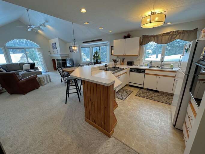 Kitchen in winter Kitchen in winter