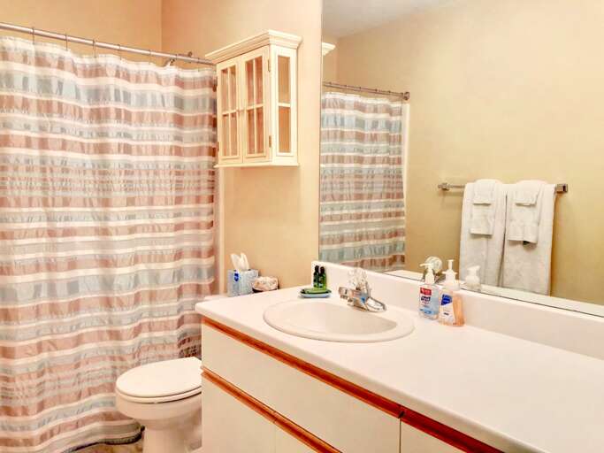 Guest Bedroom #2 is located on the main Level and features a Queen size bed. Sleeps 2.