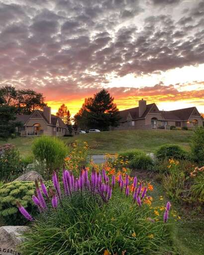Picturesque views at dusk.