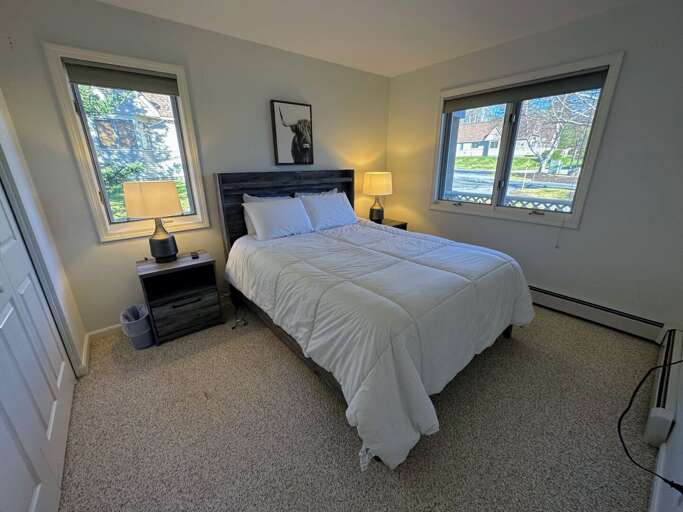 Guest Bedroom #1 is located on the main level and features a Queen bed. Sleeps 2.