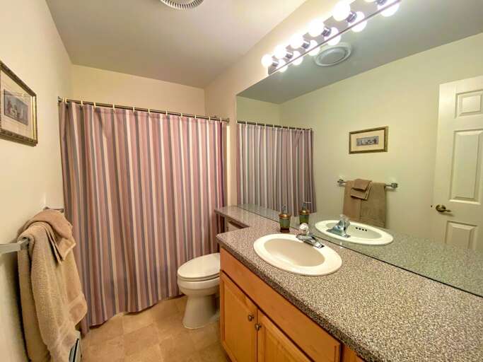 Full Bathroom with Tub/Shower Combo.