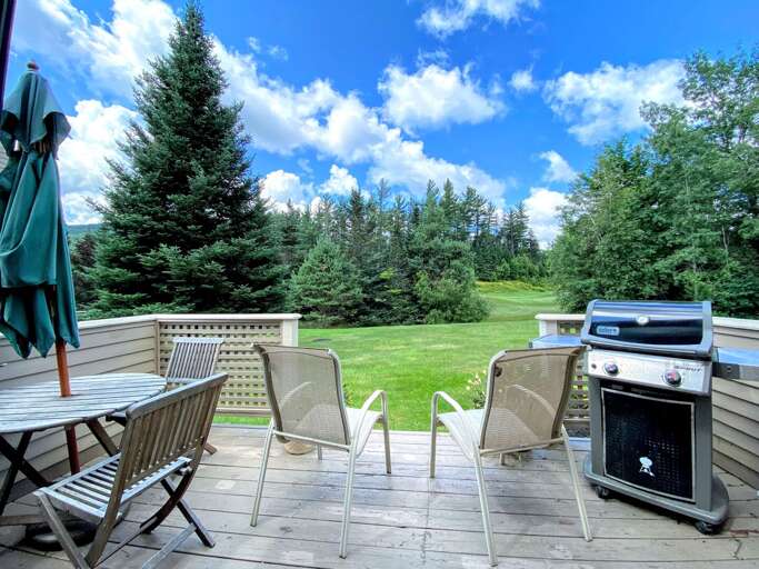 Deck off of the Living Area offers outdoor dining and grill.