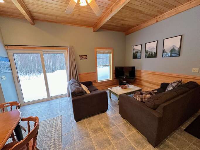 Lower level living area