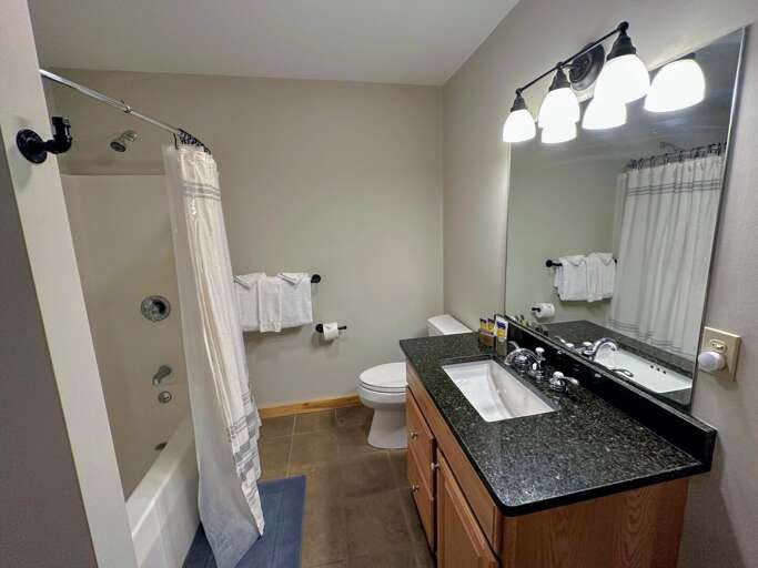 Main Level Full Bathroom with Laundry