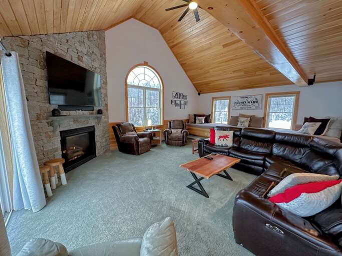 Spacious living area for your family and group.