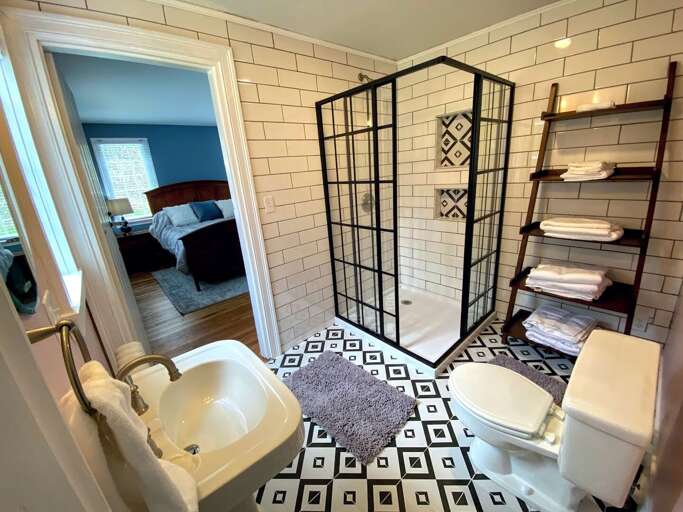 Lower South shared bath 1