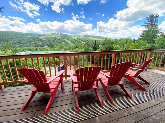 Main deck offers fantastic views of the Bretton Woods Ski Area.