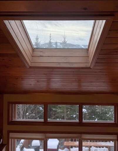 Skylight allows for extra light and extra views Skylight allows for extra light and extra views