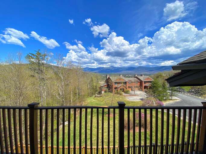 View from upper floor bedroom deck